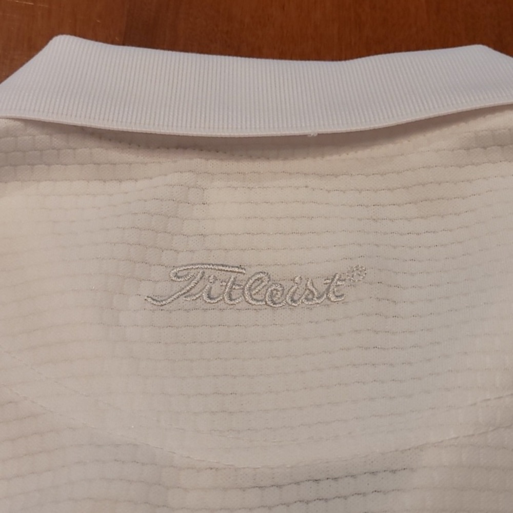 Titleist white polo XXL